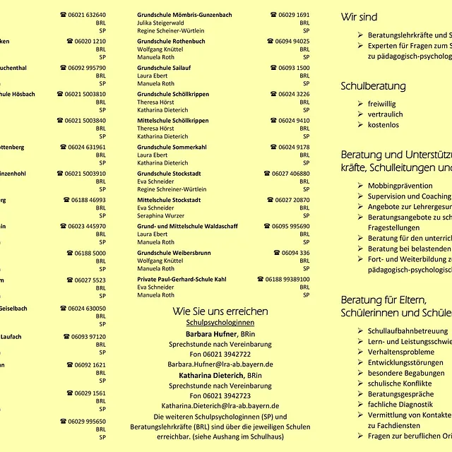 Schulberatung 2025/2026 