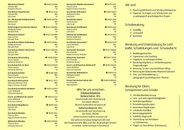 Flyer Schulberatung